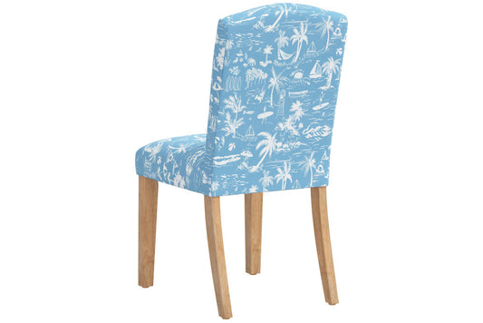 The Dining Chair, Beach Toile Blue