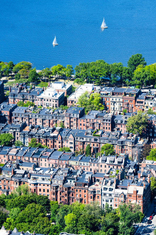 Product image for Back Bay Brownstones Vertical, Boston