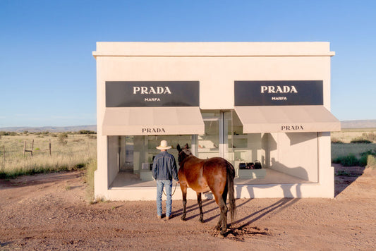 Product image for Cowboy and Mule, Prada Marfa