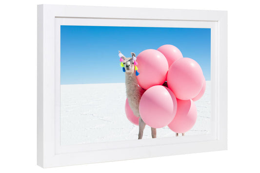 Product image for Llama with Pink Balloons and Tassels Mini
